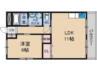 西田マンションの物件間取画像